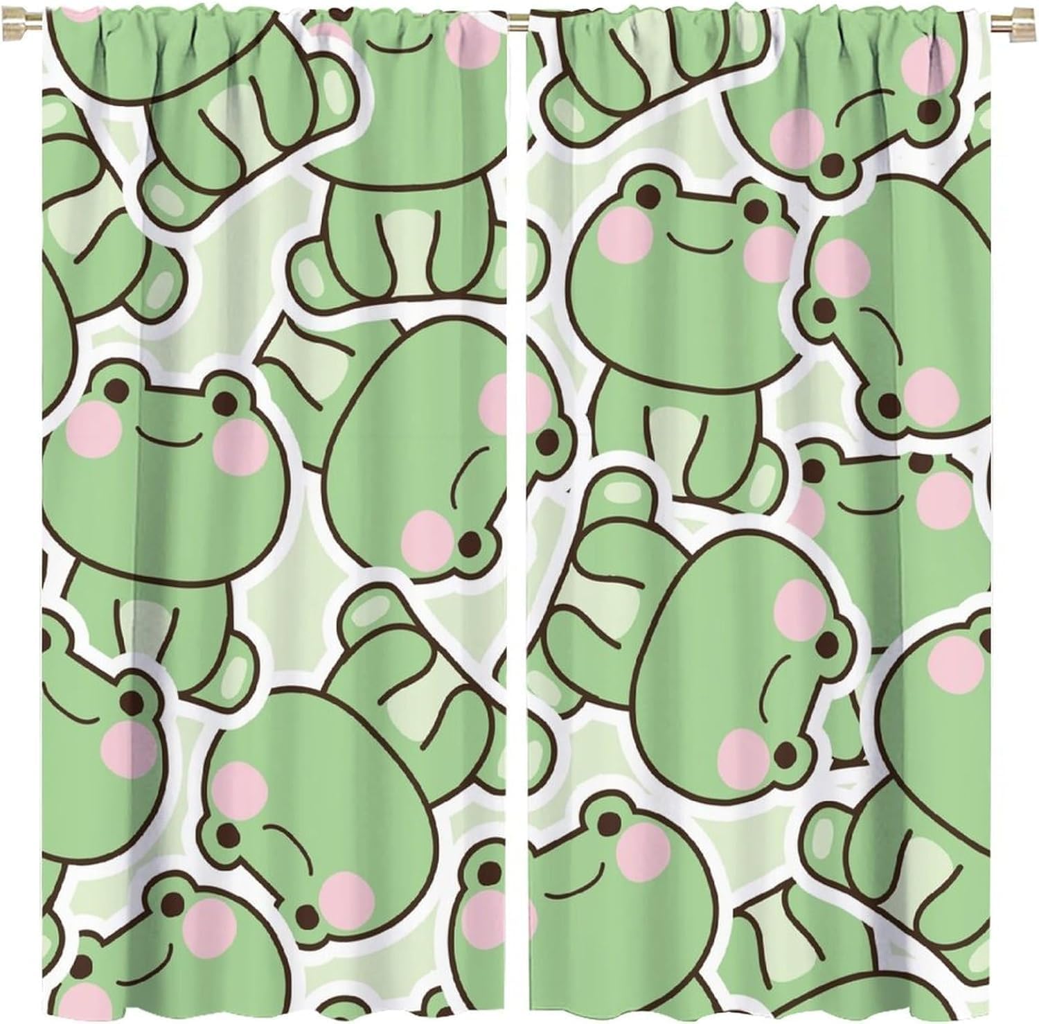 Baby Nursery Youtube - Cute Green Frog Pattern Curtains Nursery