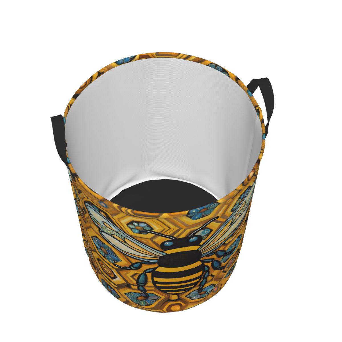 Bee And Honeycomb Print Laundr - Baby Nursery Laundry Hamper recension och pris