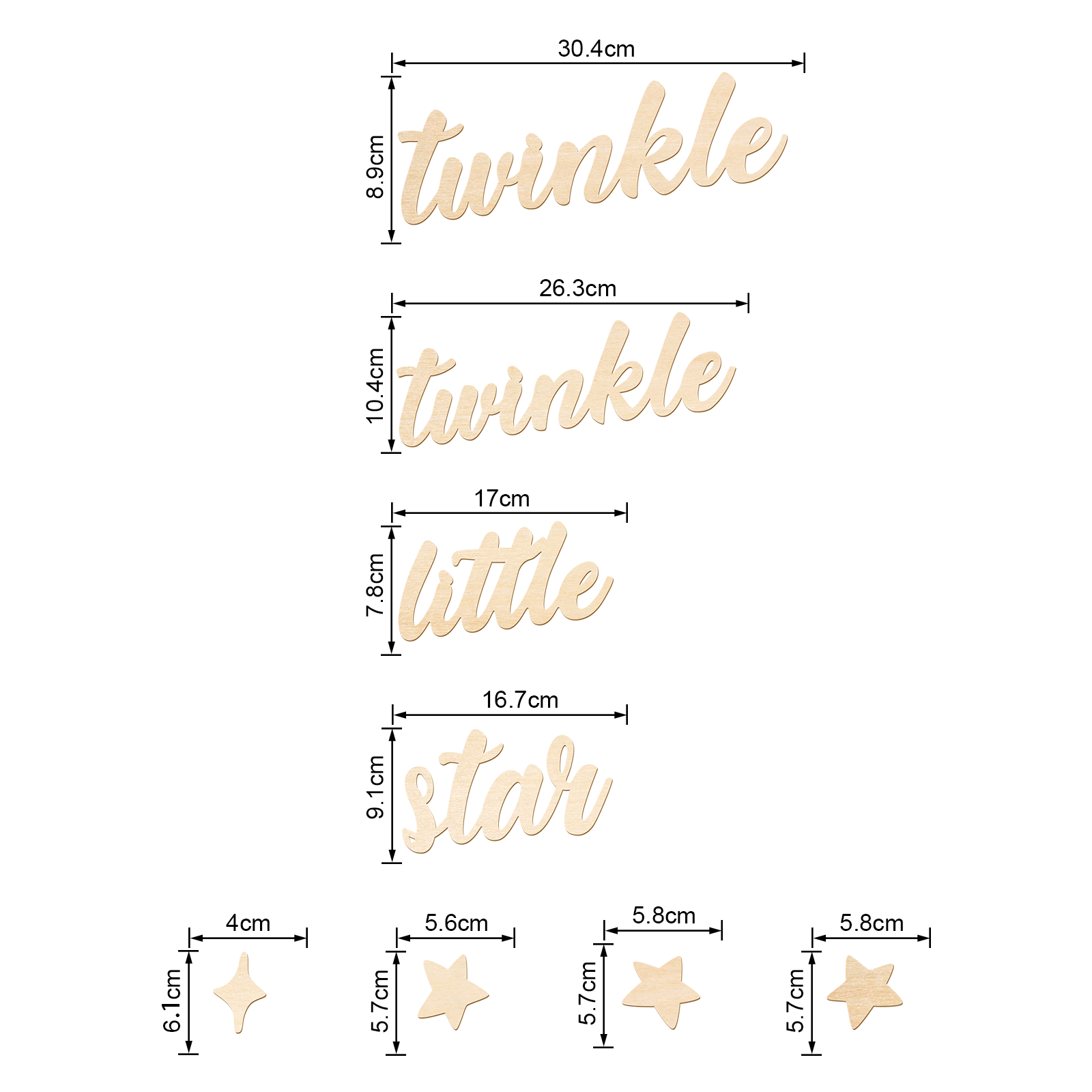 Twinkle Twinkle Little Star Wo - Baby Nursery Wall Art recension och pris