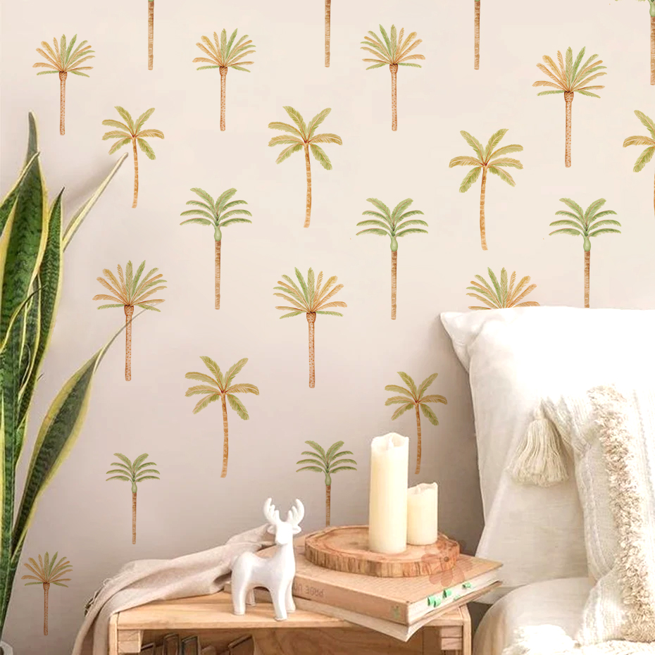 Boho Coconut Palm Tree Wall St - Baby Nursery Decor Ideas recension och pris