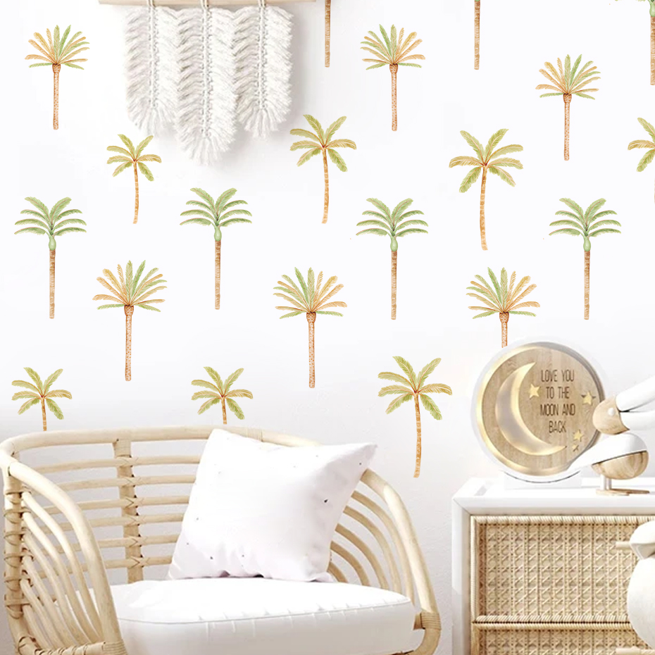 Boho Coconut Palm Tree Wall St - Baby Nursery Decor Ideas recension och pris
