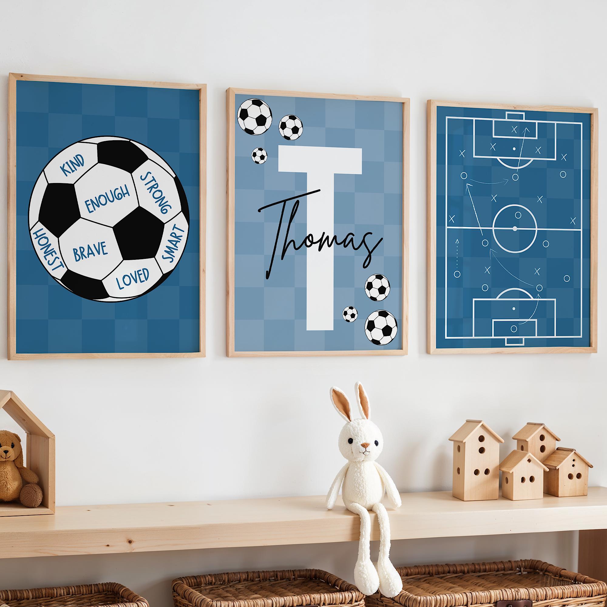 Custom Soccer Wall Art Set Aff - Baby Nursery Wall Art recension och pris