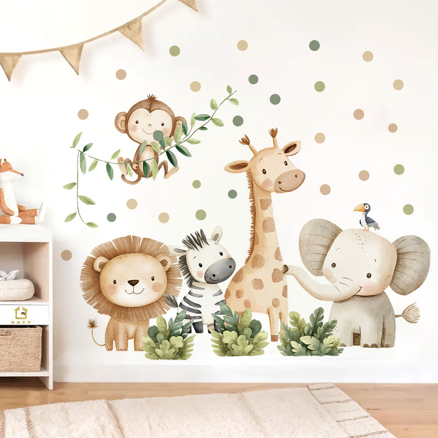 Boho Forest Animals Wall Stick - Baby Nursery Furniture recension och pris