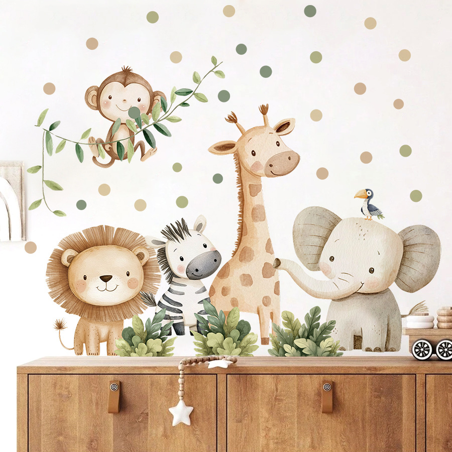 Boho Forest Animals Wall Stick - Baby Nursery Furniture recension och pris