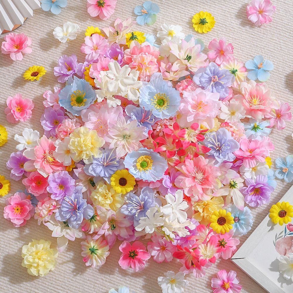 20/50Pcs Artificial Flowers Si - Baby Nursery Decor Ideas recension och pris
