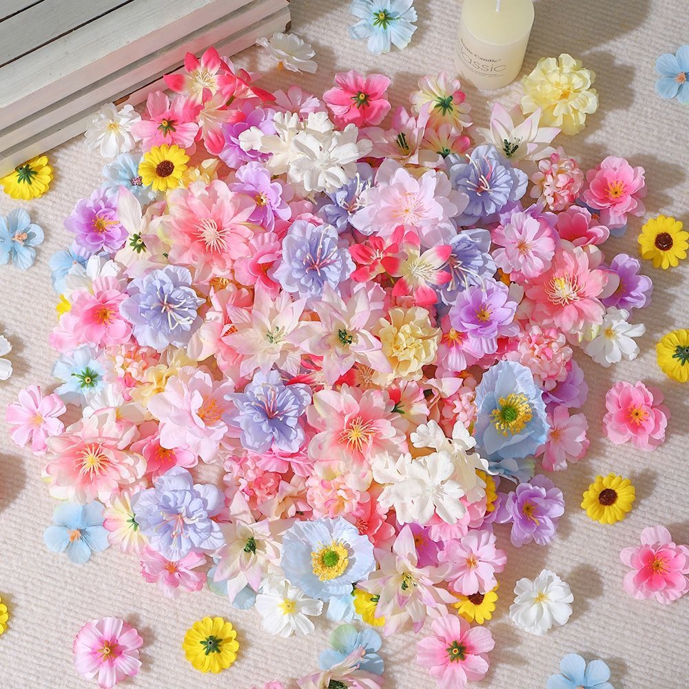 20/50Pcs Artificial Flowers Si - Baby Nursery Decor Ideas recension och pris