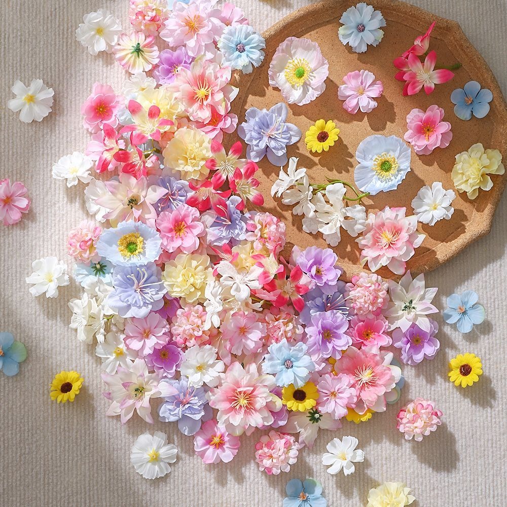 20/50Pcs Artificial Flowers Si - Baby Nursery Decor Ideas recension och pris