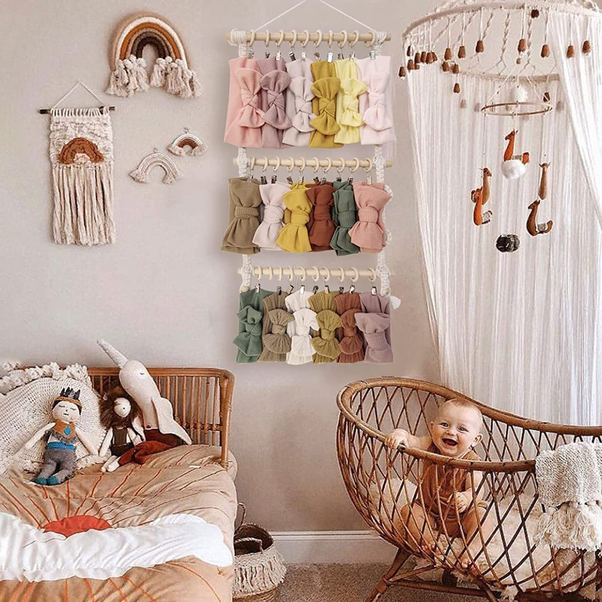 Macrame Wall Hanging Boho Head - Baby Nursery Decor Ideas recension och pris