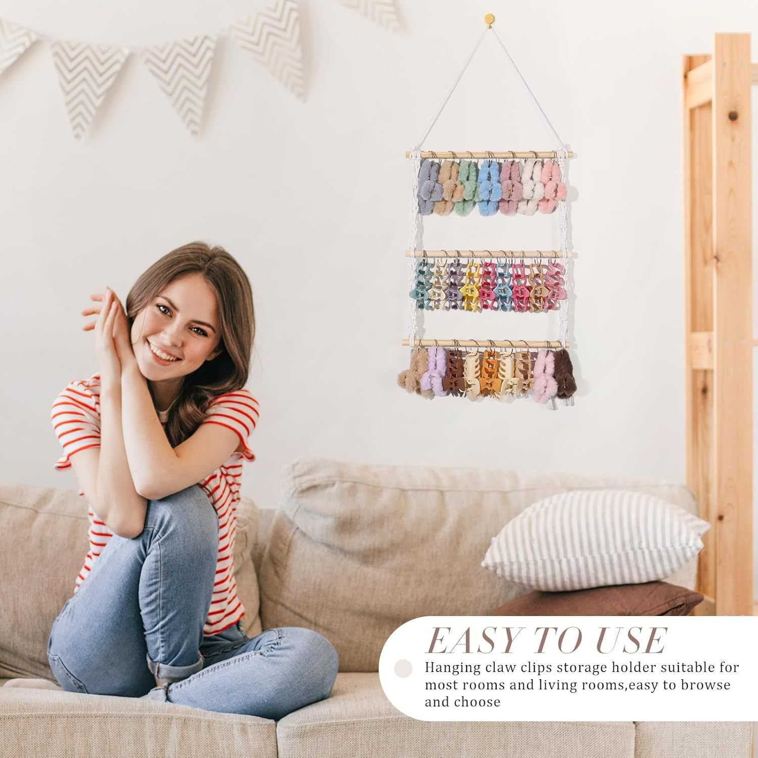 Macrame Wall Hanging Boho Head - Baby Nursery Decor Ideas recension och pris