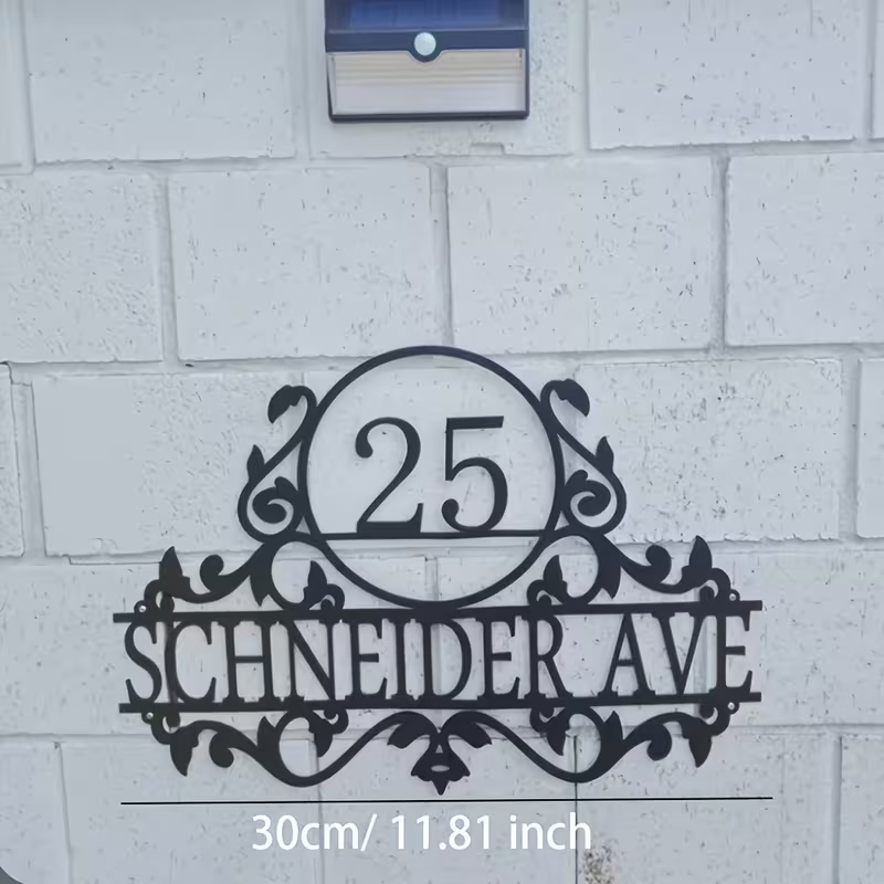 Custom Metal House Number & St - Baby Nursery Name Sign recension och pris