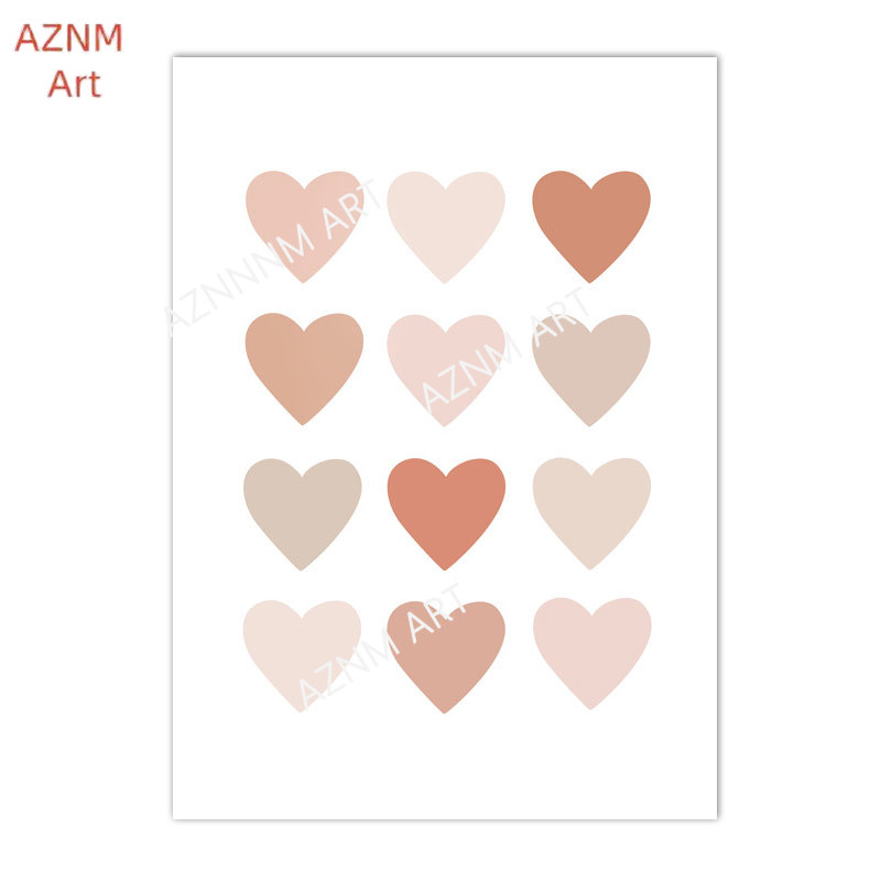 1/3PCS ，Cartoon Heart Rainbow  - Baby Nursery Wall Art recension och pris