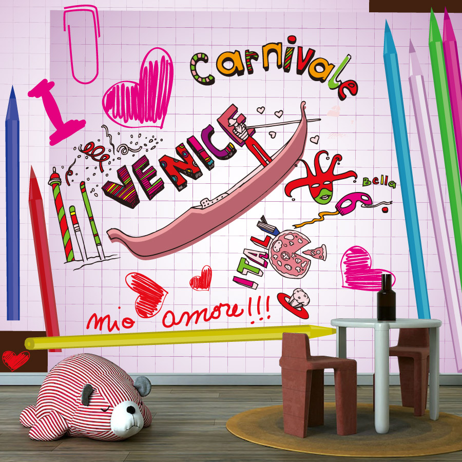 Cartoon Easy to Apply Peel and - Baby Nursery Peel And Stick Wallpaper recension och pris