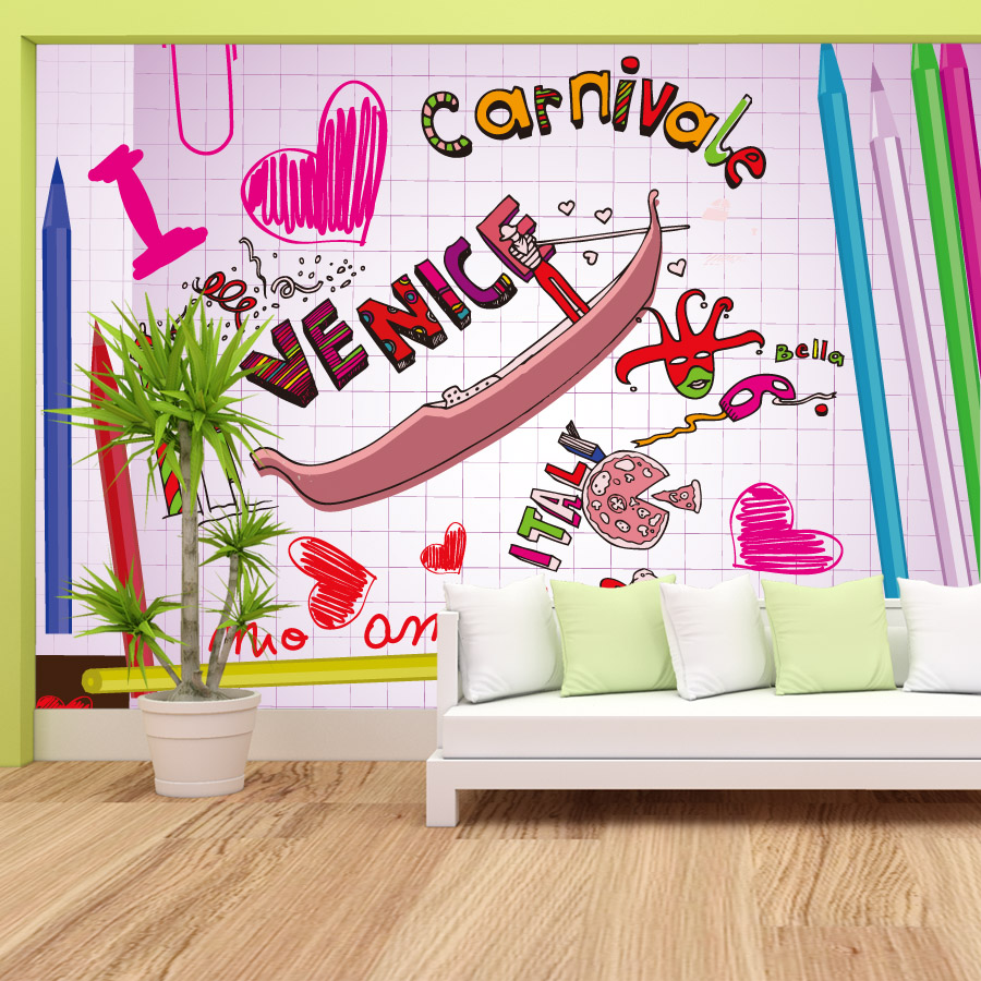 Cartoon Easy to Apply Peel and - Baby Nursery Peel And Stick Wallpaper recension och pris
