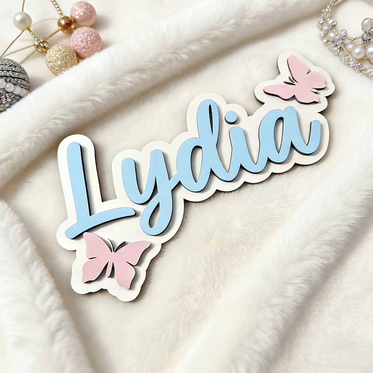 Personalized Blue & Pink Butte - Baby Nursery recension och pris