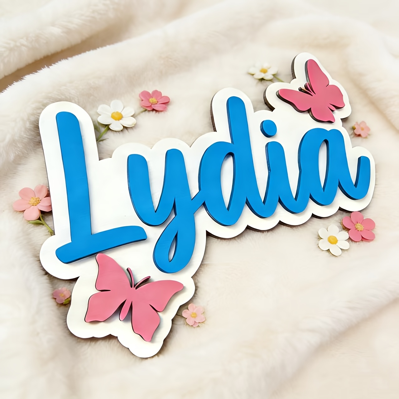 Personalized Blue & Pink Butte - Baby Nursery recension och pris