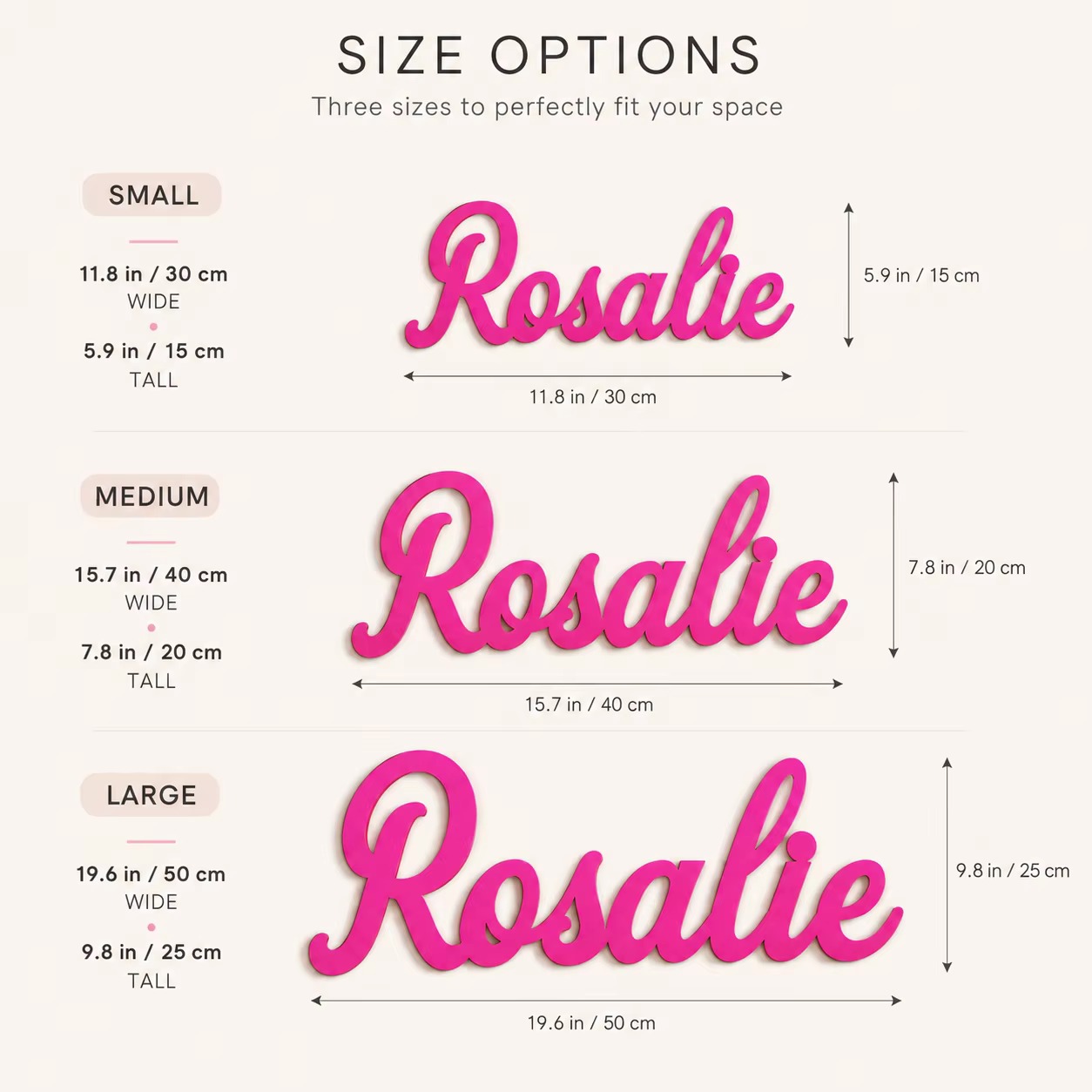 Personalized Wooden Name Sign  - Baby Nursery Name Sign recension och pris