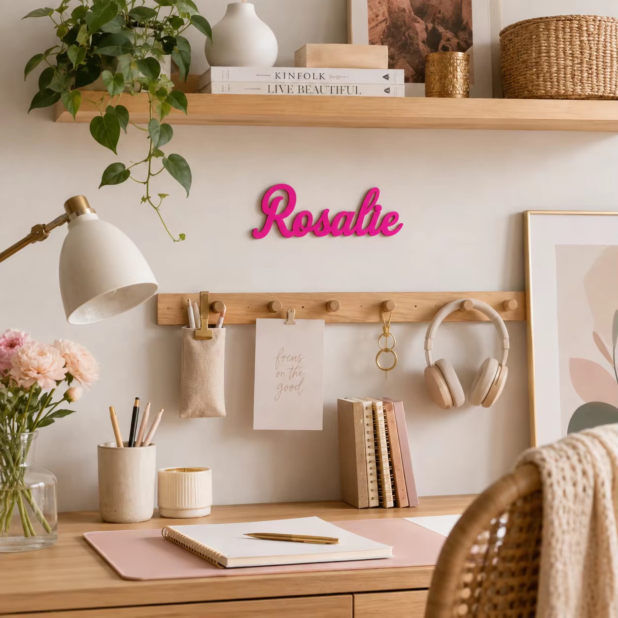 Personalized Wooden Name Sign  - Baby Nursery Name Sign recension och pris