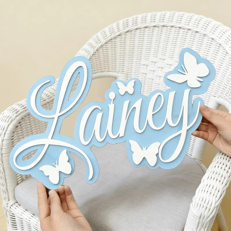 Personalized Baby Name Plaque, - Baby Nursery recension och pris