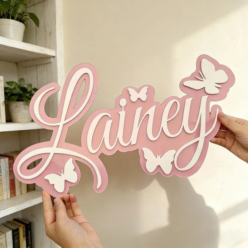 Personalized Baby Name Plaque, - Baby Nursery recension och pris