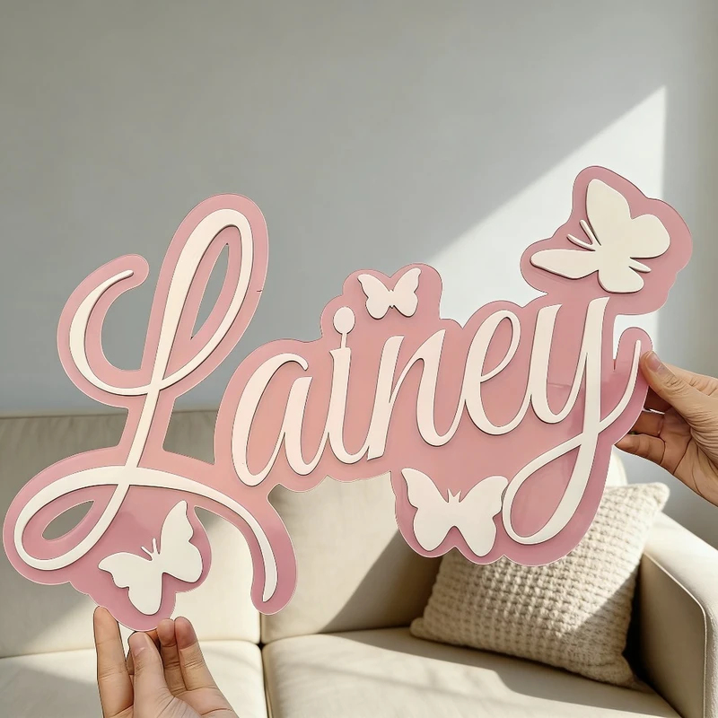 Personalized Baby Name Plaque, - Baby Nursery recension och pris