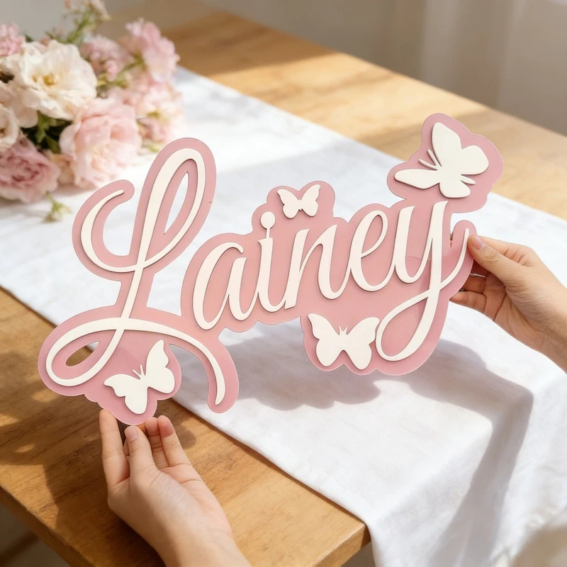 Personalized Baby Name Plaque, - Baby Nursery recension och pris