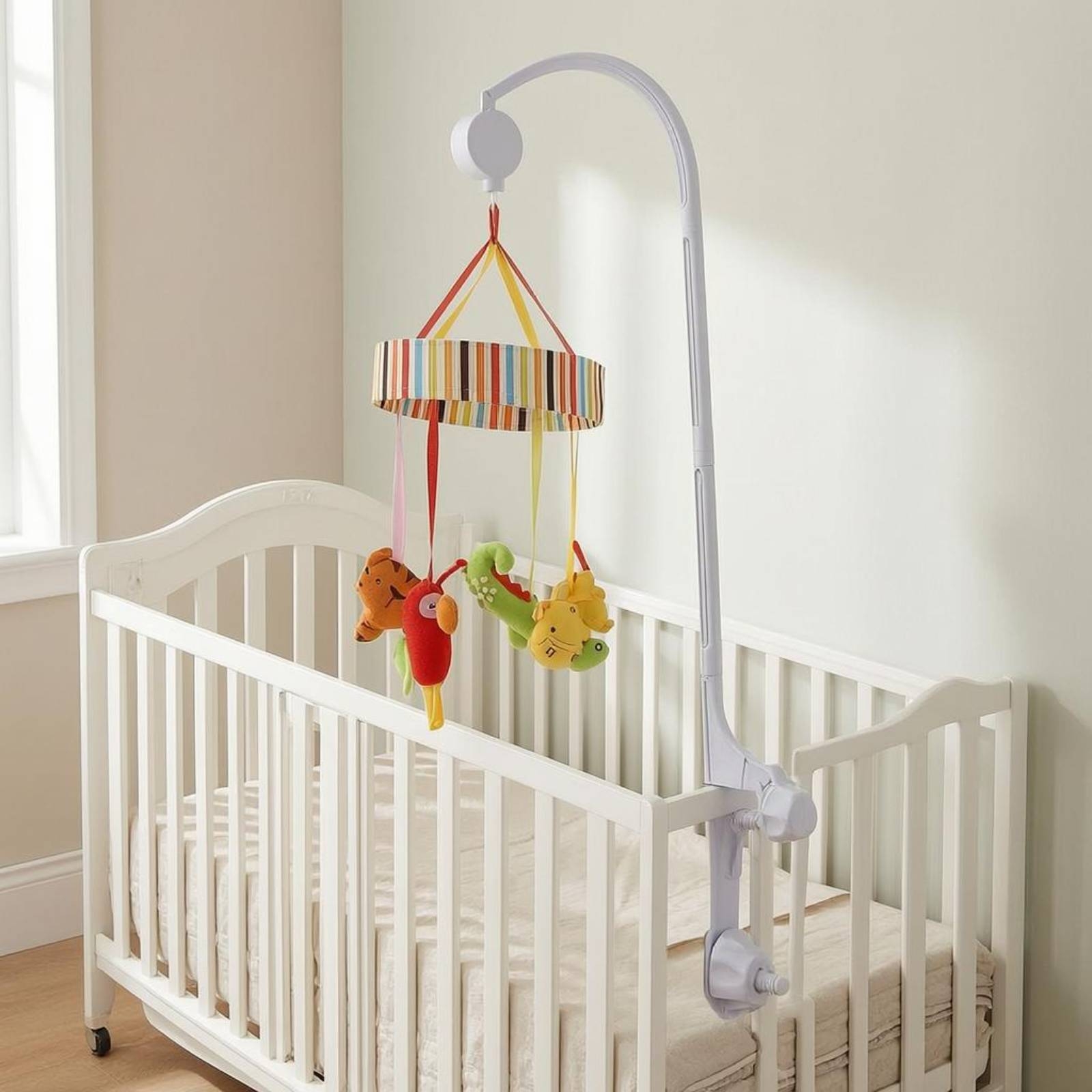 Baby Crib Mobile Stand White C - Baby Nursery recension och pris