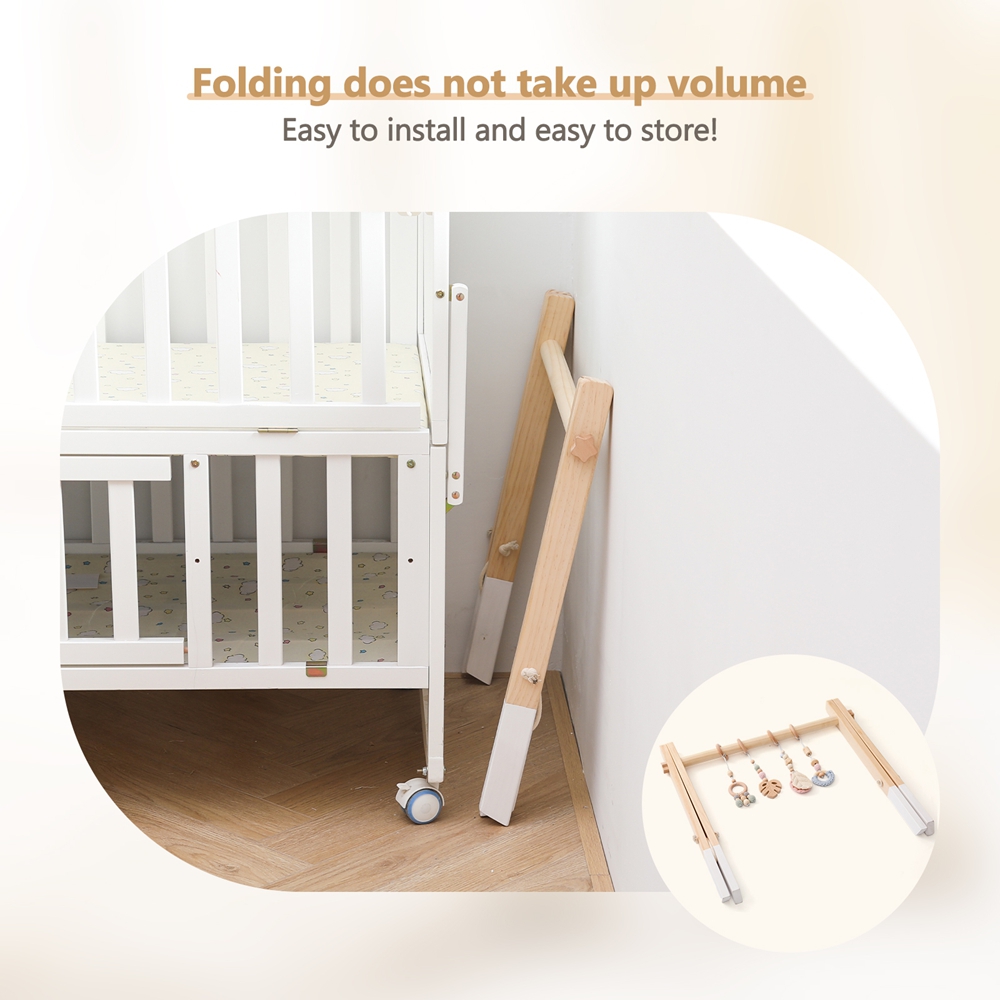 Wooden Workout Rack Toys Play  - Baby Nursery Shelves recension och pris