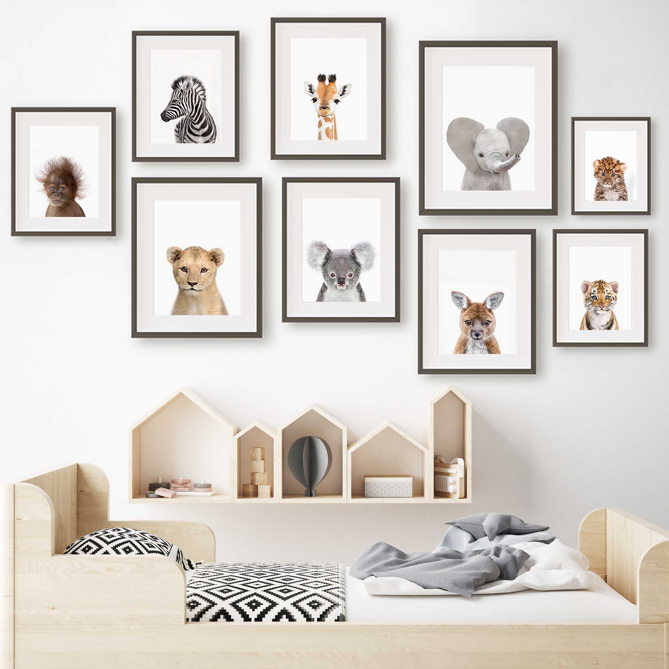 1pc frameless Canvas Painting  - Baby Zoo Nursery recension och pris
