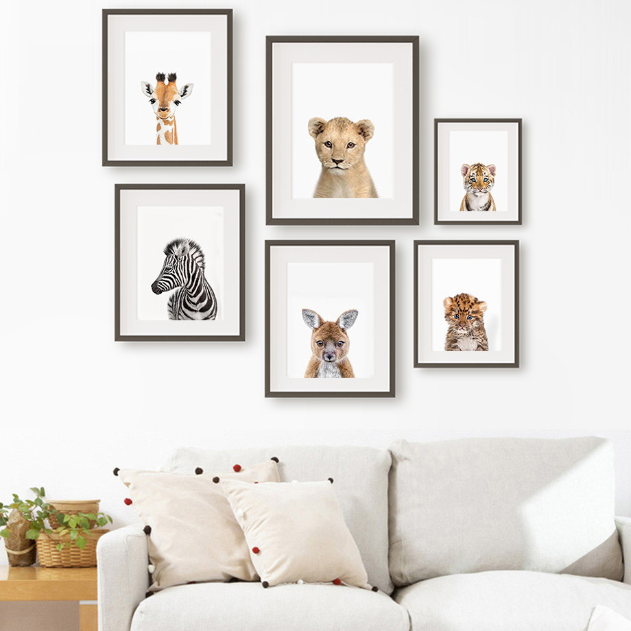 1pc frameless Canvas Painting  - Baby Zoo Nursery recension och pris