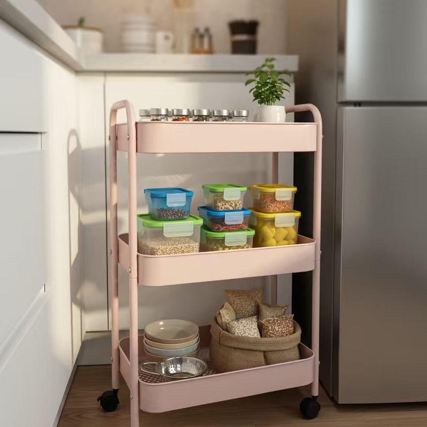 3-Tier Rolling Storage Cart Ut - Baby Nursery Utility Cart recension och pris