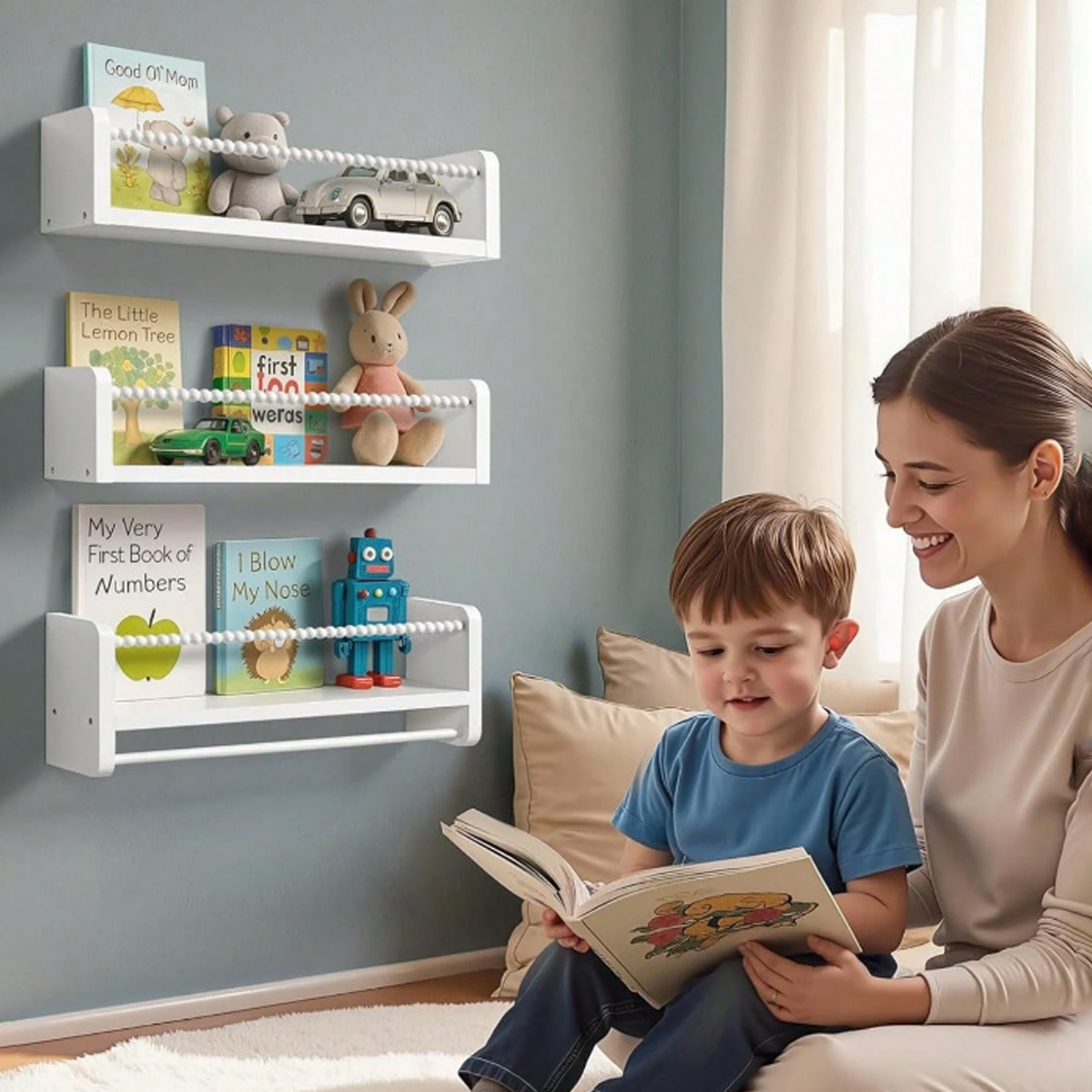 Nursery Book Shelves ,15.7 Inc - Baby Nursery Shelves recension och pris