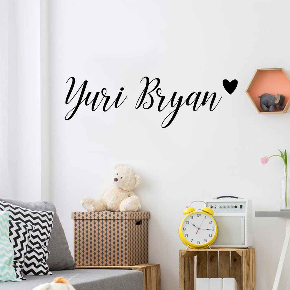1pc Creative Customized Name L - Baby Name Wall Art recension och pris