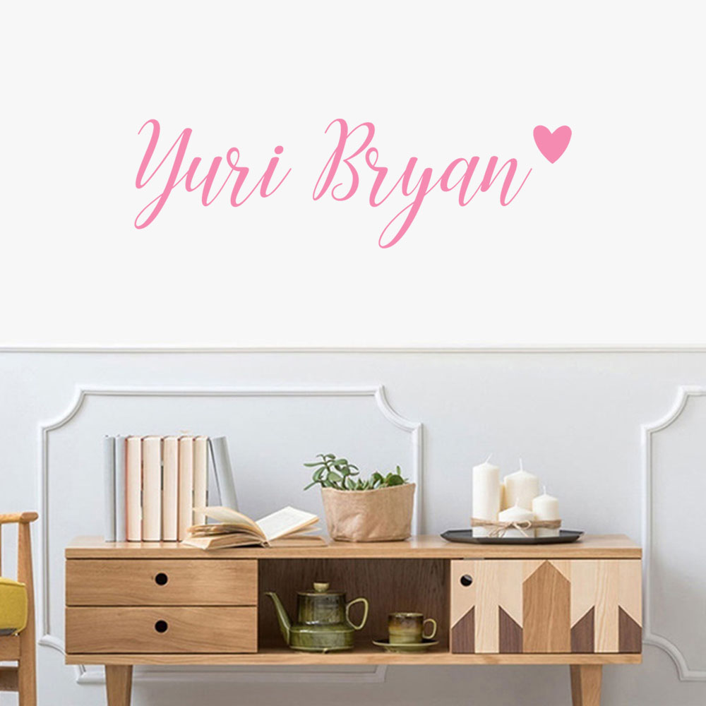 1pc Creative Customized Name L - Baby Name Wall Art recension och pris