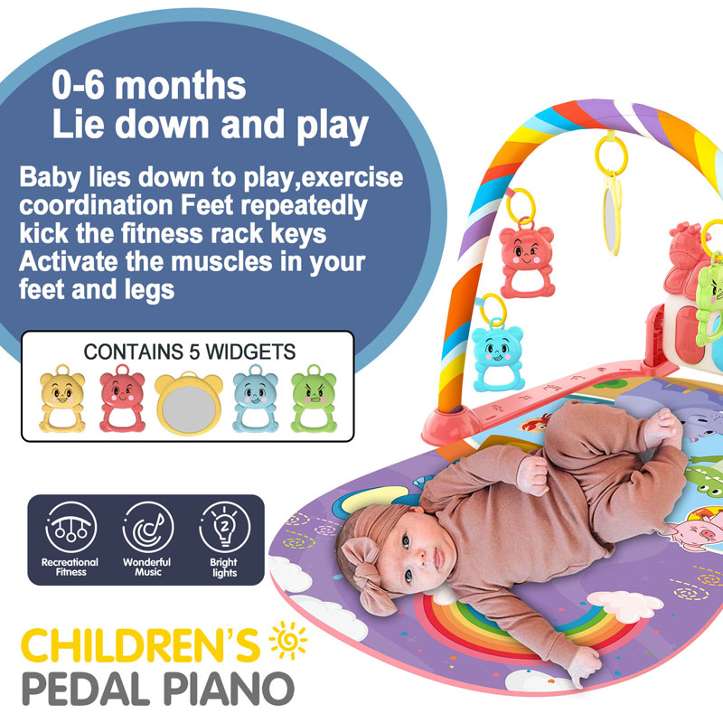 Baby Music Activity Gym Rug Pl - Baby Nursery Shelves recension och pris