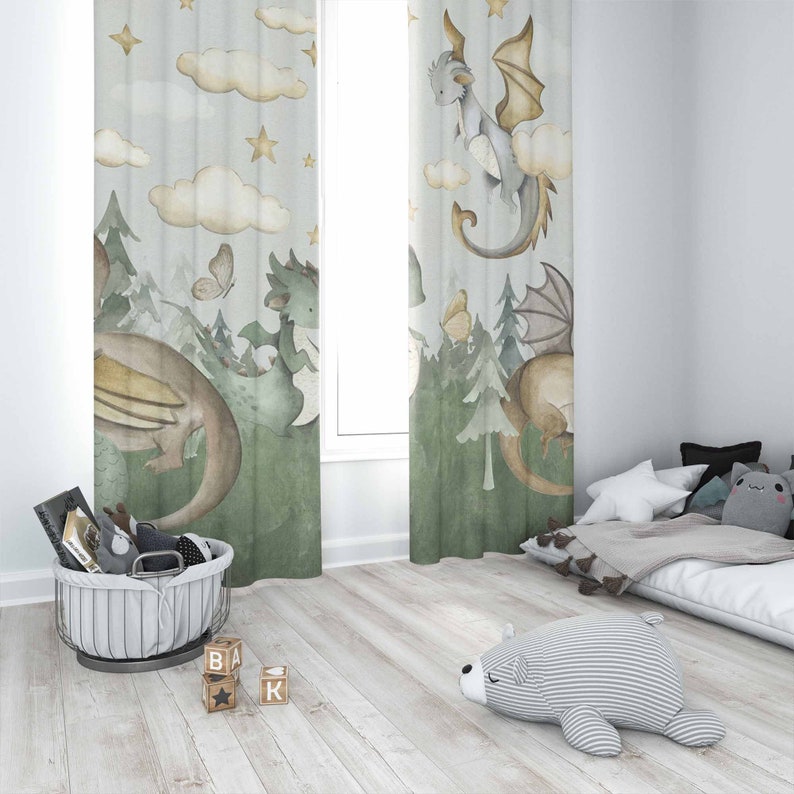 Little Dragon Nursery Curtains - Baby Nursery Youtube recension och pris