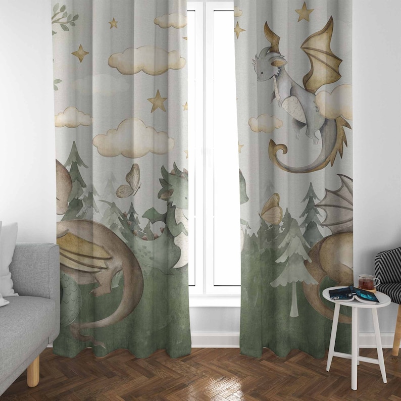 Little Dragon Nursery Curtains - Baby Nursery Youtube recension och pris