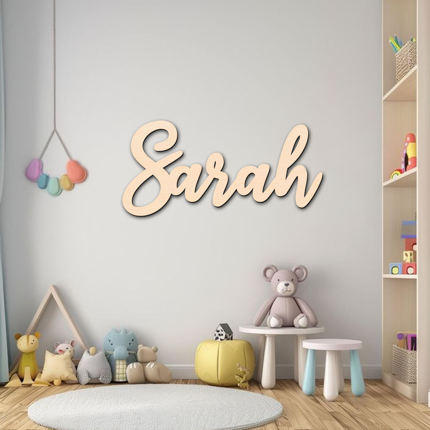 1pc Customized wooden wall dec - Baby Name Wall Art recension och pris