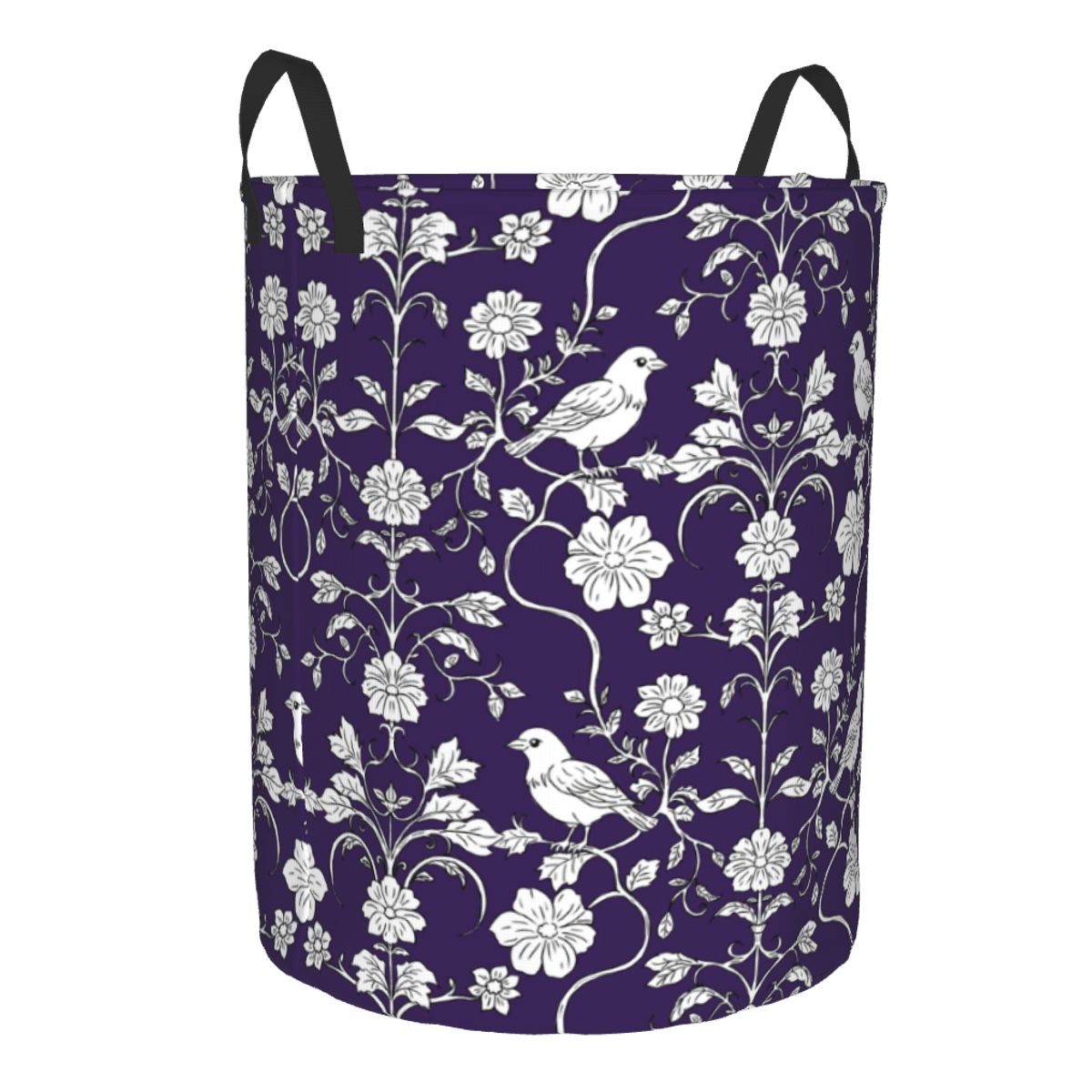 Birds And Flowers Pattern Laun - Baby Nursery Laundry Hamper recension och pris