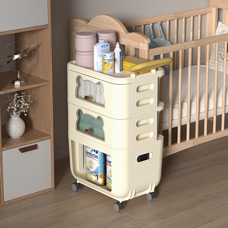 Multi-Purpose Living Room Stor - Baby Nursery Utility Cart recension och pris