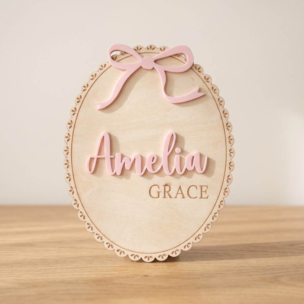 1Pc Custom Bow Lace Edge Baby  - Baby Nursery recension och pris
