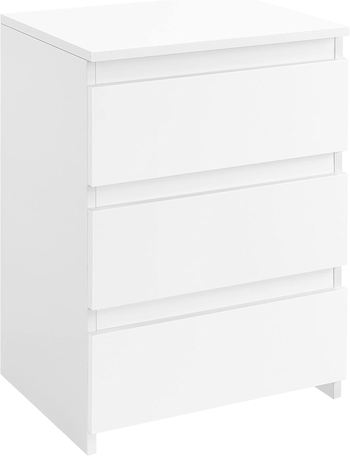 Small Nightstand with 3 Drawer - Drawer Dresser White recension och pris