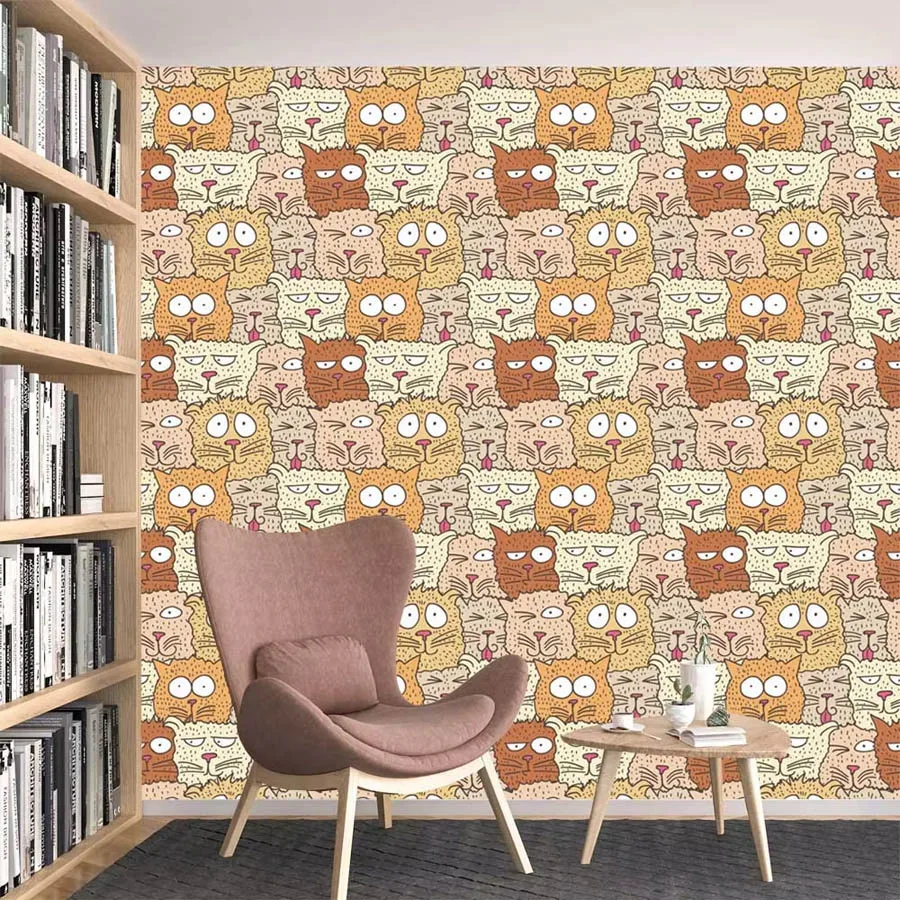 Custom Cartoon Waterproof Peel - Baby Nursery Peel And Stick Wallpaper recension och pris