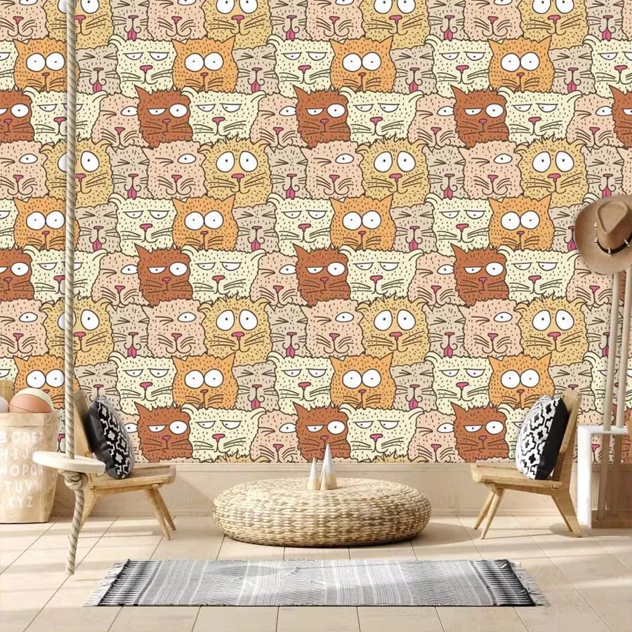 Custom Cartoon Waterproof Peel - Baby Nursery Peel And Stick Wallpaper recension och pris