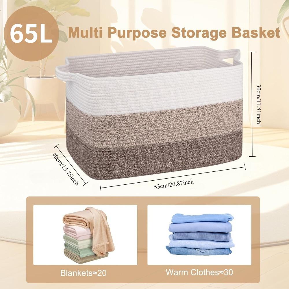 Extra Large 65L Woven Storage  - Baby Nursery Laundry Hamper recension och pris