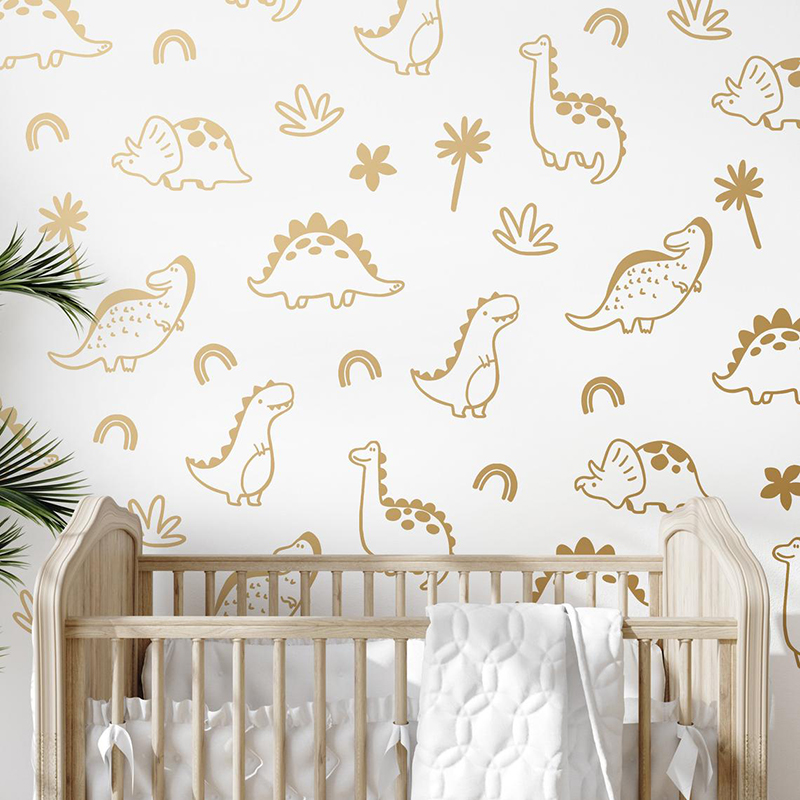 Geometric Dinosaur Tree Rainbo - Baby Nursery Furniture recension och pris