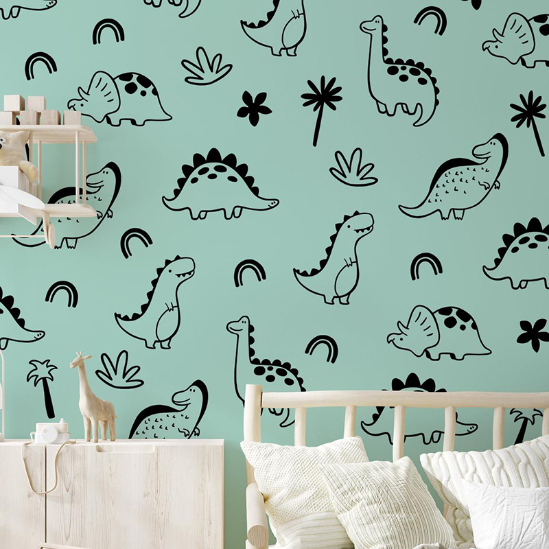 Geometric Dinosaur Tree Rainbo - Baby Nursery Furniture recension och pris