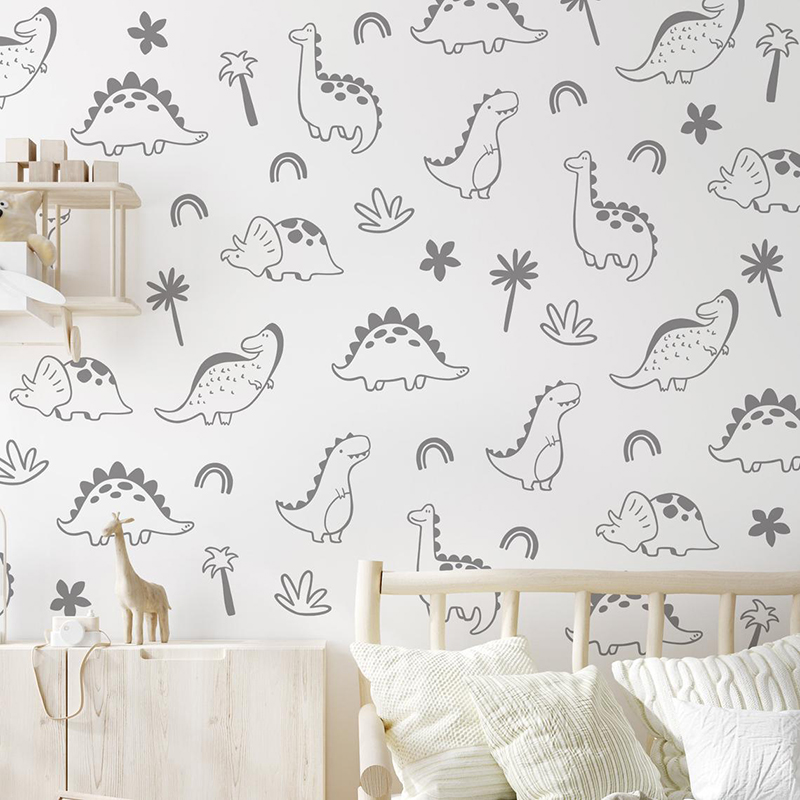 Geometric Dinosaur Tree Rainbo - Baby Nursery Furniture recension och pris
