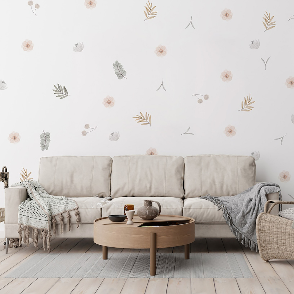 Boho Leaves Botanical DIY Wall - Baby Nursery Decor Ideas recension och pris