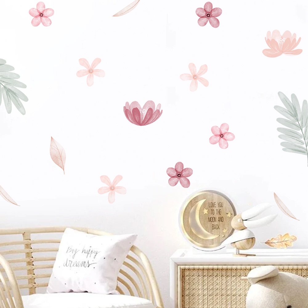 Boho Leaves Botanical DIY Wall - Baby Nursery Decor Ideas recension och pris