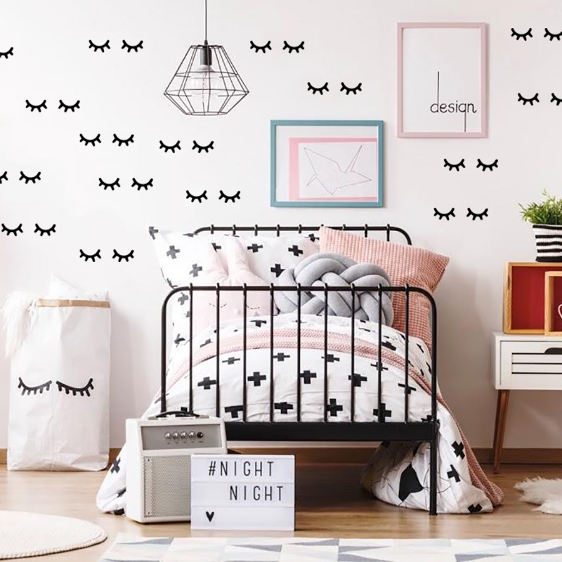 Kids Room Decoration  Eyelash  - Baby Nursery Decor Ideas recension och pris